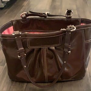 Authentic leather coach purse